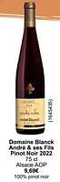 Promoties Domaine blanck andré + ses fils pinot noir 2022 alsace aop - Rode wijnen - Geldig van 01/05/2024 tot 31/05/2024 bij Cora
