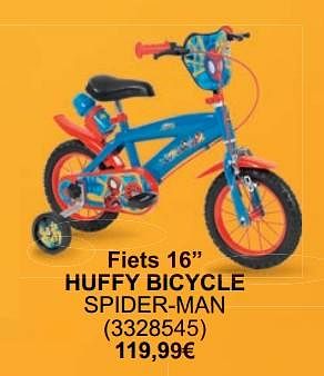Promoties Fiets 16`` huffy bicycle spider man - Huffy Bicycles - Geldig van 01/05/2024 tot 31/05/2024 bij Cora