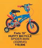 Promoties Fiets 16`` huffy bicycle spider man - Huffy Bicycles - Geldig van 01/05/2024 tot 31/05/2024 bij Cora