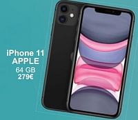 Promoties Iphone 11 apple 64 gb - Apple - Geldig van 01/05/2024 tot 31/05/2024 bij Cora