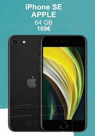 Promotions Iphone se apple 64 gb - Apple - Valide de 01/05/2024 à 31/05/2024 chez Cora