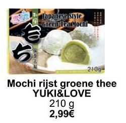 Mochi rijst groene thee yuki+love