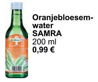 Promotions Oranje bloesemwater samra - Samra - Valide de 01/05/2024 à 31/05/2024 chez Cora