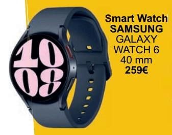 Promoties Smart watch samsung galaxy watch 6 - Samsung - Geldig van 01/05/2024 tot 31/05/2024 bij Cora
