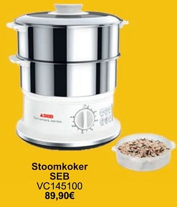 Promotions Stoomkoker seb vc145100 - SEB - Valide de 01/05/2024 à 31/05/2024 chez Cora