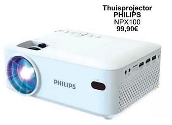 Promotions Thuisprojector philips npx100 - Philips - Valide de 01/05/2024 à 31/05/2024 chez Cora