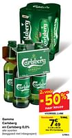Promoties Bier 5% carlsberg - Carlsberg Luxe - Geldig van 30/04/2024 tot 13/05/2024 bij Carrefour