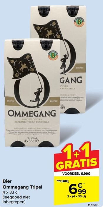 Promotions Bier ommegang tripel - Ommegang - Valide de 30/04/2024 à 13/05/2024 chez Carrefour