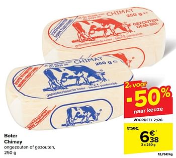 Promotions Boter chimay - Chimay - Valide de 30/04/2024 à 13/05/2024 chez Carrefour