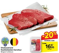Promoties Chateaubriand kwaliteitsketen carrefour - Huismerk - Carrefour  - Geldig van 30/04/2024 tot 13/05/2024 bij Carrefour