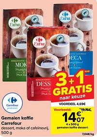 Gemalen koffie dessert-Huismerk - Carrefour 