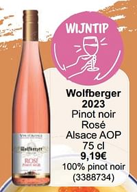 Wolfberger 2023 pinot noir rosé alsace aop-Rosé wijnen