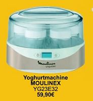 Promoties Yoghurtmachine moulinex yg23e32 - Moulinex - Geldig van 01/05/2024 tot 31/05/2024 bij Cora