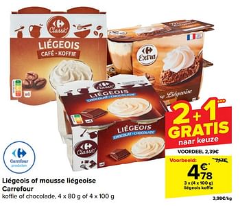 Promoties Liégeois koffie - Huismerk - Carrefour  - Geldig van 30/04/2024 tot 13/05/2024 bij Carrefour