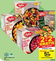 Promoties Veggie love rodekool met appeltjes - Iglo - Geldig van 30/04/2024 tot 13/05/2024 bij Carrefour