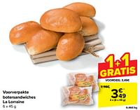 Promoties Voorverpakte botersandwiches la lorraine - La Lorraine - Geldig van 30/04/2024 tot 13/05/2024 bij Carrefour