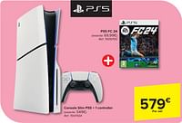 Console slim ps5 + 1 controller + ps5 fc 24-Sony