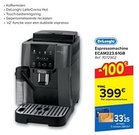 Promoties Delonghi espressomachine ecam223.61gb - Delonghi - Geldig van 30/04/2024 tot 13/05/2024 bij Carrefour