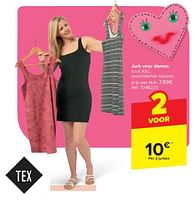 Promoties Jurk voor dames - Tex - Geldig van 30/04/2024 tot 13/05/2024 bij Carrefour