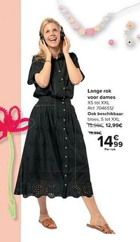 Lange rok voor dames-Huismerk - Carrefour 
