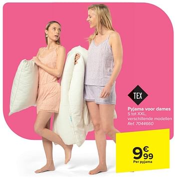 Promoties Pyjama voor dames - Tex - Geldig van 30/04/2024 tot 13/05/2024 bij Carrefour