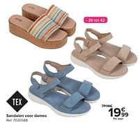 Promoties Sandalen voor dames - Tex - Geldig van 30/04/2024 tot 13/05/2024 bij Carrefour