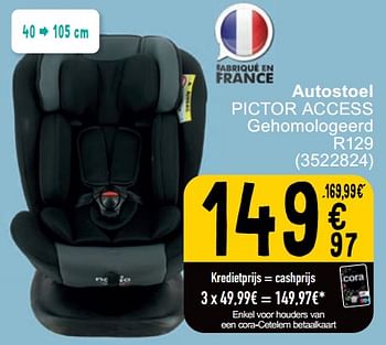 Promotions Autostoel pictor access - Nania - Valide de 30/04/2024 à 13/05/2024 chez Cora
