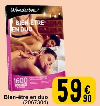Promoties Bien-être en duo - Wonderbox - Geldig van 30/04/2024 tot 13/05/2024 bij Cora