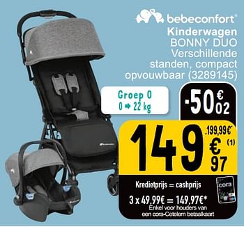 Promotions Kinderwagen bonny duo - Bébéconfort - Valide de 30/04/2024 à 13/05/2024 chez Cora