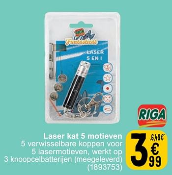Promotions Laser kat 5 motieven - Riga - Valide de 30/04/2024 à 13/05/2024 chez Cora