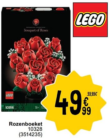 Promotions Rozenboeket 10328 - Lego - Valide de 30/04/2024 à 13/05/2024 chez Cora