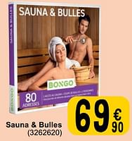 Promoties Sauna + bulles - Bongo - Geldig van 30/04/2024 tot 13/05/2024 bij Cora