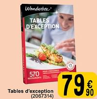 Tables d’exception-Wonderbox