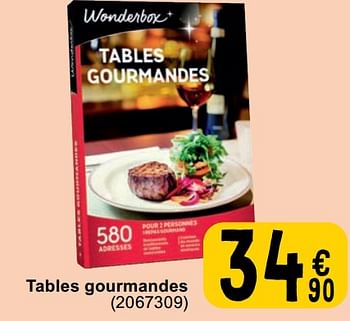 Promotions Tables gourmandes - Wonderbox - Valide de 30/04/2024 à 13/05/2024 chez Cora