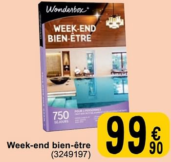 Promotions Week-end bien-être - Wonderbox - Valide de 30/04/2024 à 13/05/2024 chez Cora