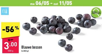 Promoties Blauwe bessen - Huismerk - Aldi - Geldig van 06/05/2024 tot 12/05/2024 bij Aldi
