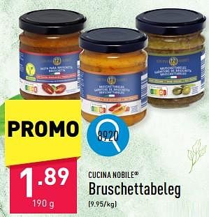 Promotions Bruschettabeleg - Cucina Nobile - Valide de 08/05/2024 à 12/05/2024 chez Aldi
