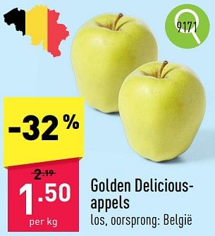 Promoties Golden deliciousappels - Huismerk - Aldi - Geldig van 06/05/2024 tot 12/05/2024 bij Aldi