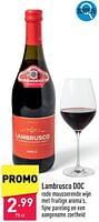 Promoties Lambrusco doc - Rode wijnen - Geldig van 08/05/2024 tot 12/05/2024 bij Aldi