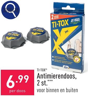Promoties Antimierendoos - Ti-Tox - Geldig van 11/05/2024 tot 12/05/2024 bij Aldi