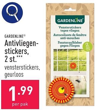 Promotions Antivliegen- stickers - Garden line - Valide de 11/05/2024 à 12/05/2024 chez Aldi