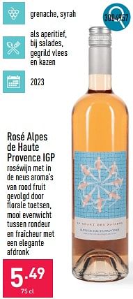 Rosé alpes de haute provence igp-Rosé wijnen