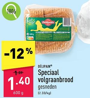 Promoties Speciaal volgraanbrood - Delipain - Geldig van 06/05/2024 tot 12/05/2024 bij Aldi