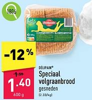 Promoties Speciaal volgraanbrood - Delipain - Geldig van 06/05/2024 tot 12/05/2024 bij Aldi