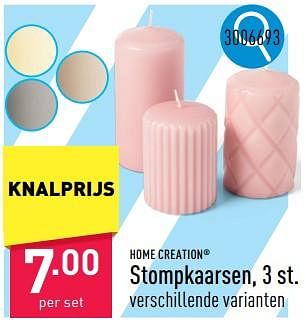 Promotions Stompkaarsen - HOME CREATION - Valide de 08/05/2024 à 12/05/2024 chez Aldi