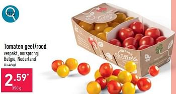 Promoties Tomaten geel-rood - Huismerk - Aldi - Geldig van 06/05/2024 tot 12/05/2024 bij Aldi