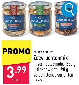 Promoties Zeevruchtenmix - Cucina Nobile - Geldig van 08/05/2024 tot 12/05/2024 bij Aldi
