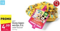 Promoties Disney-kippen- worstjes - Aoste - Geldig van 10/05/2024 tot 12/05/2024 bij Aldi