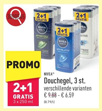 Promoties Douchegel - Nivea - Geldig van 10/05/2024 tot 12/05/2024 bij Aldi