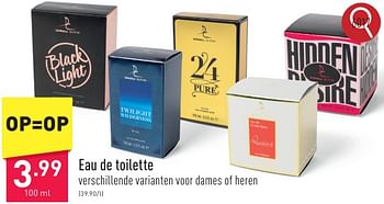 Promoties Eau de toilette - Huismerk - Aldi - Geldig van 10/05/2024 tot 12/05/2024 bij Aldi